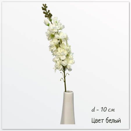 Дельфиниум Кавалер, белый